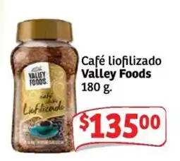 Soriana Mercado Valley Foods Café liofilizado oferta