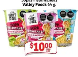 Soriana Mercado Valley Foods sopas instantaneas oferta
