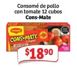 Soriana Mercado Cons-Mate consomé de pollo con tomate oferta