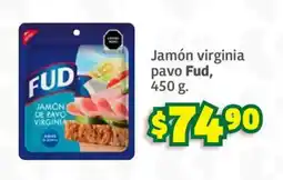 Soriana Súper Fud jamón de pavo virginia oferta