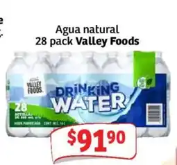 Soriana Mercado Valley Foods Agua natural oferta