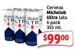 Soriana Mercado Michelob Ultra lata oferta