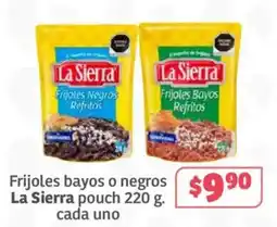 Soriana Súper La Sierra frijoles bayos o negros oferta