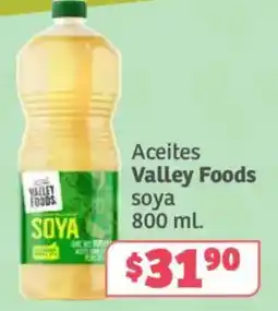 Soriana Súper Valley Foods soya oferta