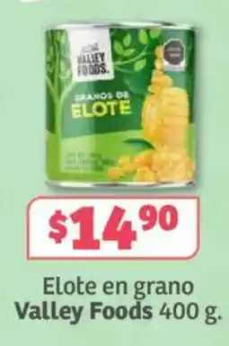 Soriana Súper Elote en grano Valley Foods oferta
