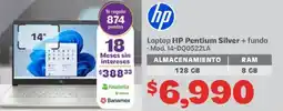 Soriana Híper hp laptop hp pentium silver oferta