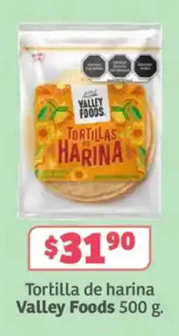 Soriana Súper Valley Foods tortilla de harina oferta