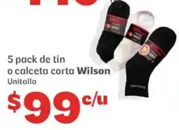 Soriana Híper Wilson calceta corta oferta