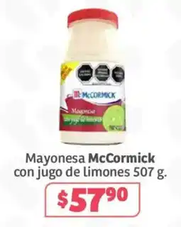 Soriana Súper Mayonesa McCormick con jugo de limones oferta
