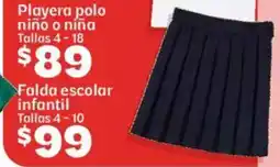 Soriana Híper Faldas escolares infantiles oferta