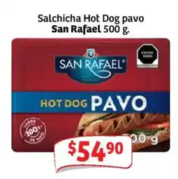 Soriana Mercado San Rafael hot dog pavo oferta