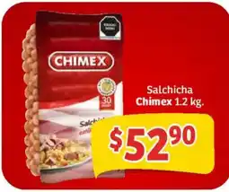Soriana Mercado Chimex Salchicha oferta