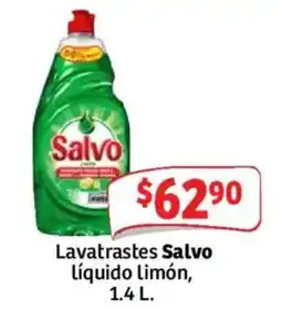 Soriana Mercado Salvo lavatrastes líquido limón oferta