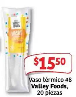 Soriana Mercado Valley Foods Vaso térmico #8 oferta