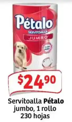 Soriana Mercado Pétalo servitoalla jumbo oferta