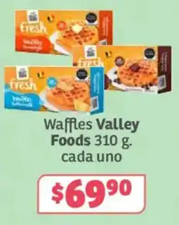 Soriana Súper Waffles Valley Foods oferta