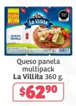 Soriana Súper La Villita Queso panela multipack oferta