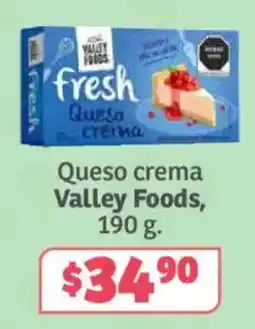 Soriana Súper Valley Foods Queso crema oferta