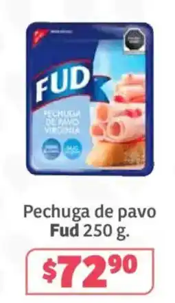 Soriana Súper Fud pechuga de pavo oferta