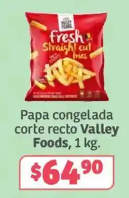 Soriana Súper Valley Foods papa congelada corte recto oferta