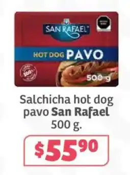 Soriana Súper San Rafael hot dog pavo oferta