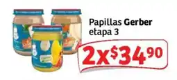 Soriana Mercado Papillas Gerber etapa 3 oferta
