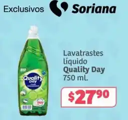 Soriana Súper Quality Day Lavatrastes líquido oferta