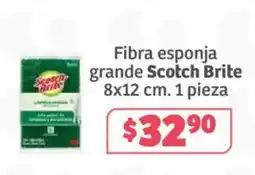 Soriana Súper scotch brite fibra esponja grande oferta