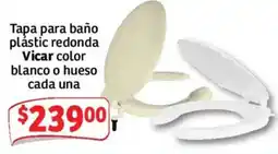 Soriana Mercado Vicar tapa para baño plástico redonda oferta