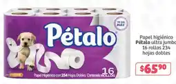 Soriana Súper Pétalo papel higiénico ultra jumbo oferta