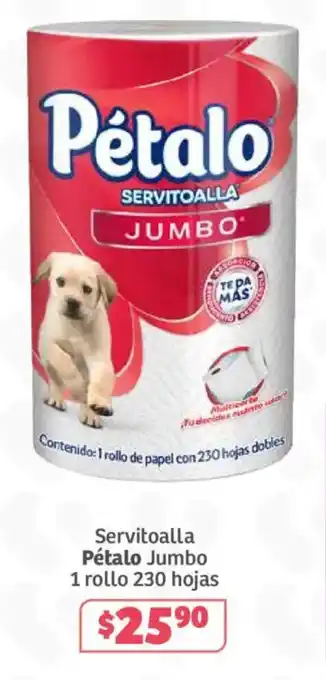 Soriana Súper Pétalo Servitoalla Jumbo oferta