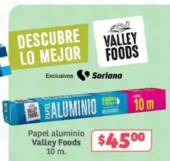 Soriana Súper Valley Foods Papel aluminio oferta