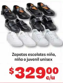 Soriana Mercado Zapatos escolates niño, niña o juvenil unisex oferta