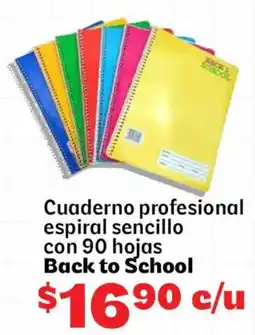 Soriana Mercado Cuaderno profesional espiral sencillo oferta