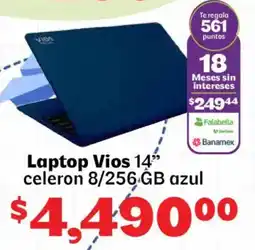 Soriana Mercado Vios laptop 14" oferta