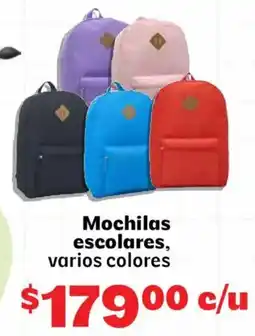 Soriana Mercado Mochilas escolares, varios colores oferta