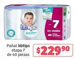 Soriana Súper bbtips Pañal etapa 7 oferta