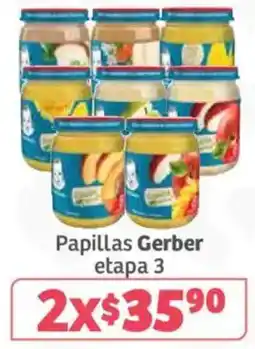 Soriana Súper Papillas Gerber etapa 3 oferta