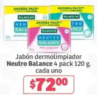 Soriana Súper Palmolive Jabón dermolimpiador Neutro Balance oferta