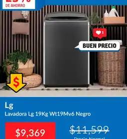 Sodimac Homecenter Lg Lavadora Lg 19Kg Wt19Mv6 Negro oferta