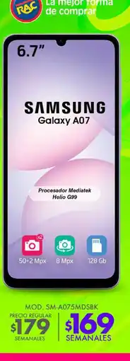 RAC samsung galaxy a07 oferta