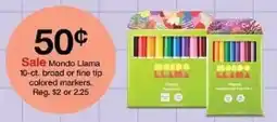 Target Mondo Llama colored markers oferta