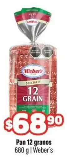 Smart & Final Weber's Pan 12 granos oferta