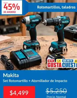Sodimac Homecenter Makita Set Rotomartillo + Atornillador de Impacto oferta