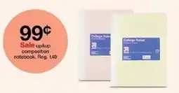 Target up&up composition notebook oferta