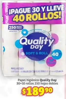 Soriana Híper Quality day - 40 rollos oferta