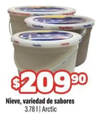 Smart & Final Nieve, variedad de sabores oferta