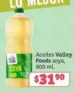 Soriana Híper Valley foods - aceites soya oferta