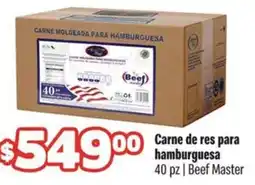 Smart & Final Beef Master carne de res para hamburguesa oferta