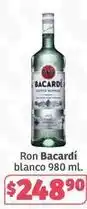Soriana Híper Bacardí - ron blanco 980 ml oferta